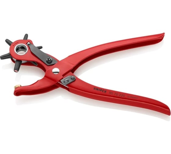 Просекатель с револьверной головкой Knipex пуансоны 2-2.5-3-3.5-4-5 мм KN-9070220EAN
