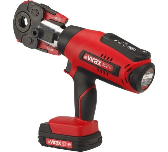 Аккумуляторный пресс VIRAX VIPER M21+, 18V, 1,5AH, 2 баратеи Li-ion, без клещей 253502 1