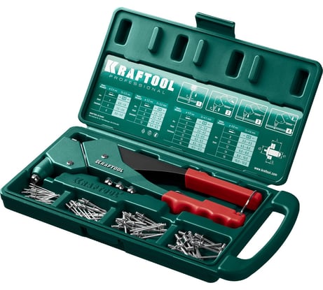 Литой поворотный заклепочник KRAFTOOL RX-7 360° в кейсе, 2.4 - 4.8 мм 31176-H6_z01