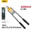 Двуручный заклепочник DELI DL2320 430 мм, CrMo, диаметр заклепок 3.2, 4.0, 4.8 мм, прорезиненные рукояти 133034 8