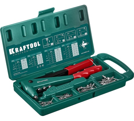 Литой заклепочник в кейсе KRAFTOOL X-3 2.4 - 4.8 мм 31170-H6_z01
