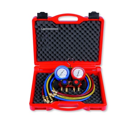 Набор II ROTHENBERGER R410A с четырехпозиционным коллектором, 3х5/16, в чемодане R170606