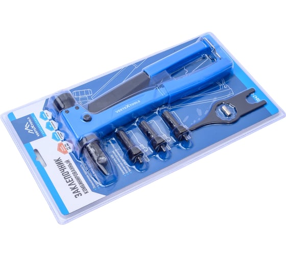 Заклепочник vertextools профи резьбовые заклепки 0047-01