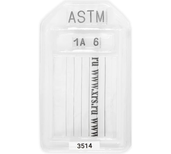 Эталон чувствительности проволочный ASTM E-747 1A6 (Fe) 50 мм Элитест 00108354