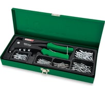 Заклепочник ручной TOPTUL c заклепками 2.4, 3.2, 4.0, 4.8 кейсе 151 предмет, GAAD0103