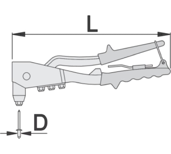 Заклепочник Unior ручной, 2.4,3.2,4.0,4.8 3838909154541