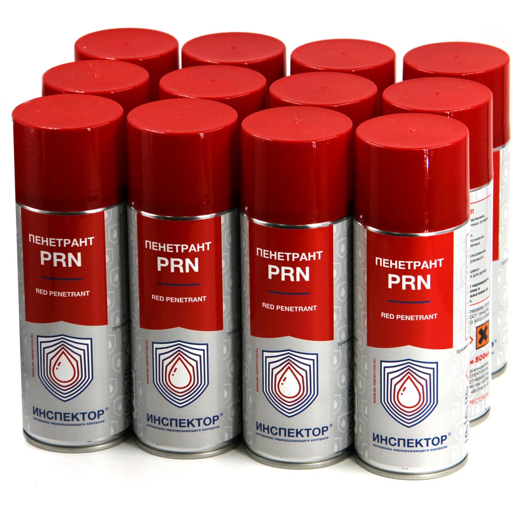 Пенетрант Инспектор PRN, аэрозоль 400/520мл от -10 до +50 С PRN, 12 шт ...