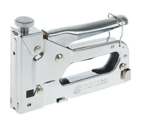 Степлер ТУНДРА мебельный регулируемый, металлический корпус, тип скоб 53, 4 - 14 мм 1550269