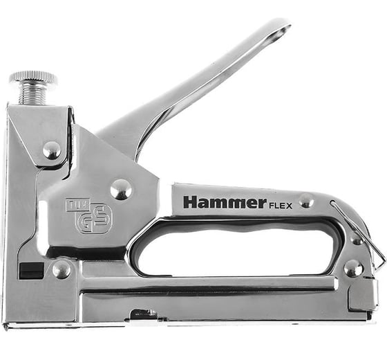 Механический степлер HAMMER Flex 309-006 скобы П4-14мм, тип 53, с регуриовкой удара 568993