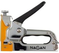 Строительный набор NAGAN степлер, скобоудалитель, скобы, тип 53 4-14 мм, металлический, регулировка удара, двухкомпонентная рукоятка НГ-НСМ-053-022-2