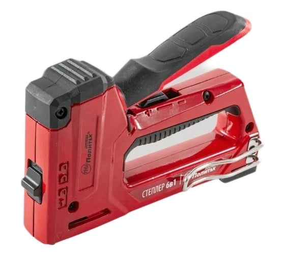 Степлер строительный алюминиевый Политех 6 в 1 (скобы 4-14мм) Quality 2915520