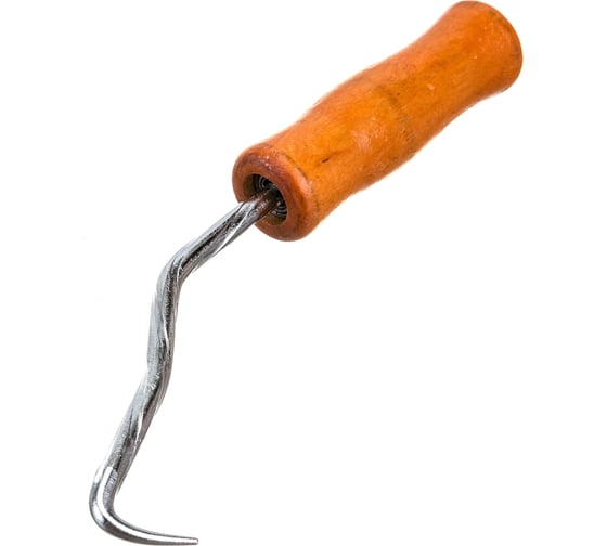 Крюк для вязки арматуры vertextools деревянная ручка 1807