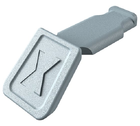 Клипса цветная Knipex ColorCode Clip, серая, 10 шт, для маркировки инструмента KN-006110CS