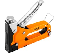 Степлер NEO Tools 3 в 1, 4-14 мм, скобы G, L, E, сталь, регулировка удара 16-031