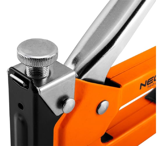 Степлер NEO Tools 3 в 1, 4-14 мм, скобы G, L, E, сталь, регулировка удара 16-031