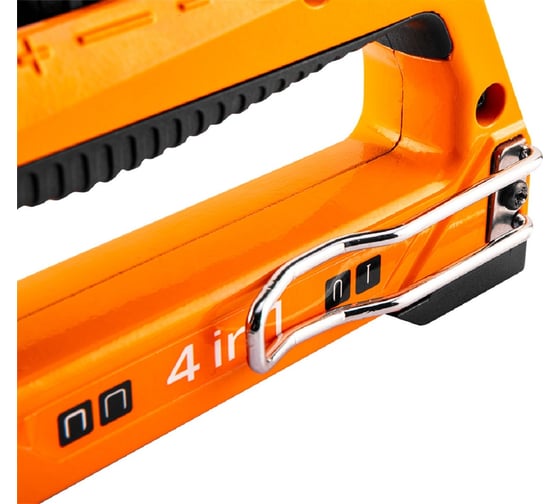 Степлер NEO Tools 4 в 1, 6-14 мм, скобы J, G, L, E, алюминий 16-030