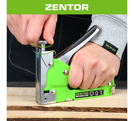 Степлер строительный 3 в 1 Zentor ZT160003S