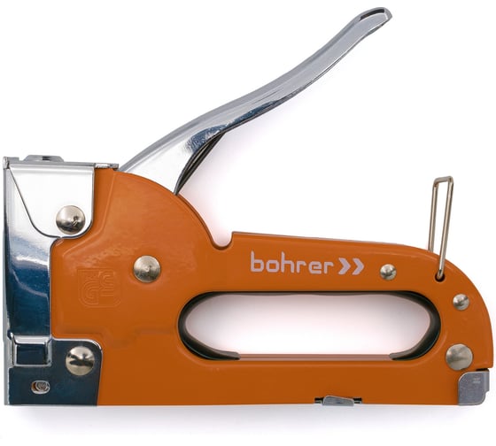 Мебельный степлер Bohrer 4-8 мм, усиленный, тип скобы 53, металлический 44130853