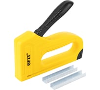 Степлер FIT для узких скоб тип 53 4-10 мм, рессорный механизм, ABS пластиковый корпус 32105