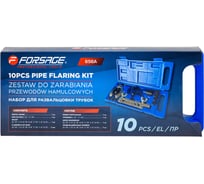 Набор для развальцовки труб Forsage 10 предметов (3/16, 1/4, 5/16, 3/8, 7/16, 1/2, 5/8), в кейсе F-656A(19116)