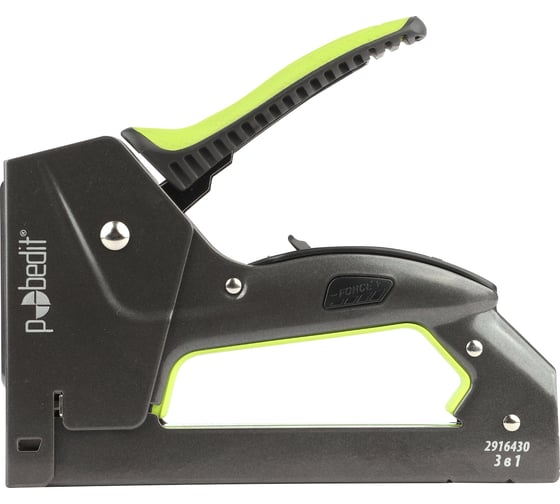 Степлер мебельный Pobedit метал. FORCE PLUS 3в1 (скобы 6-14 мм) 2916430 1