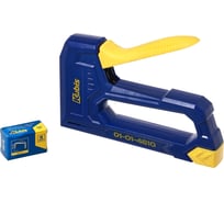 Степлер ручной, металлический и пластиковый корпус, пружинный, скобы 6-10 мм KUBIS 01-01-4610