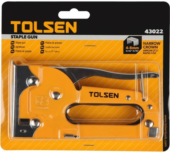 Степлер TOLSEN тип скобы №53 4-8 мм 43022 1