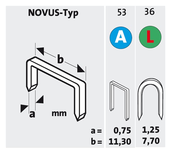 Механический степлер Novus J 02 AL 030-0416