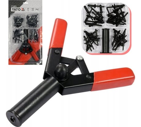 Заклепочник YATO для пластиковых заклепок набор 41 предмет YT-35970 394935970 092 1