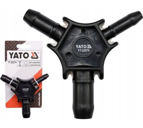 Пластиковый калибратор YATO 16,20,26 мм, с фаскоснимателем YT-22374
