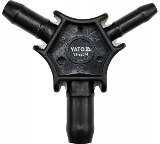 Пластиковый калибратор YATO 16,20,26 мм, с фаскоснимателем YT-22374