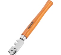 Стеклорез SPARTA 6-роликовый с деревянной ручкой// 872235