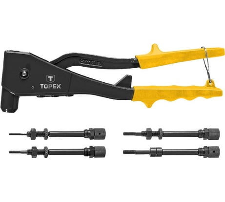 Заклепочник для резьбовых заклепок TOPEX M3, M4, M5, M6 43E110