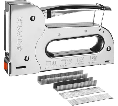 Стальной степлер STAYER BlackForce-53 тип 53, 140, 300, 500 31515_z01