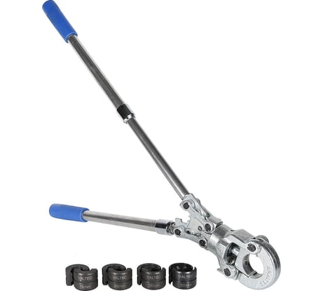 Ручной пресс-инструмент для обжима металлопластиковых труб с комплектом насадок 16-20-26-32, стандарт TH Valtec VTm.293.0.160032