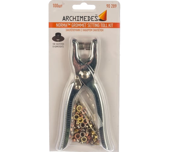 Заклепочник с набором заклепок Archimedes Norma 90289