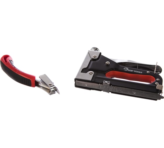 Степлер (6-8 мм, скобы J) и скободер Top Tools 41E915