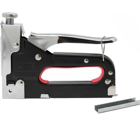 Мебельный степлер со скобами HorsAY Hard регулируемый, 200 шт., тип скобы 53, 6-14 мм 211719