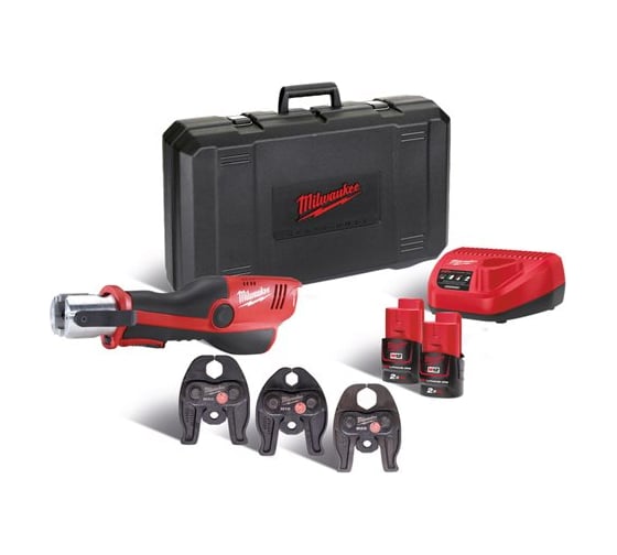 Аккумуляторный пресс-инструмент Milwaukee M12HPT-202C V-SET2 PRESSTOOL IN2 4933459382 1