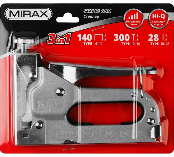 Стальной степлер MIRAX Х-140 тип 140, 28, 300, 3146