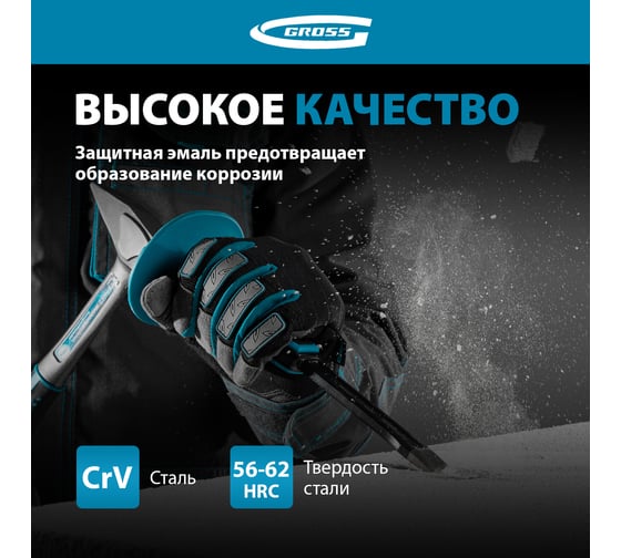 Зубило-скарпель, 250х19 мм-3 4 GROSS 18711
