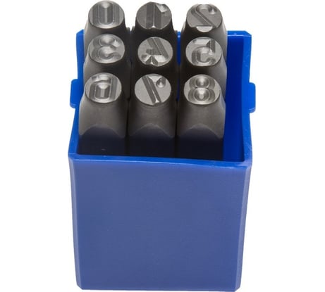 Цифровые арабские клейма, шрифт 8мм Зубр  "ЭКСПЕРТ" 21501-08_z01