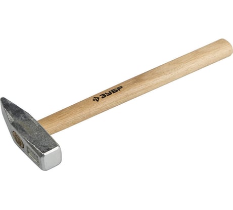 Кованый оцинкованный молоток с деревянной рукояткой, 0,6кг Зубр 20015-06