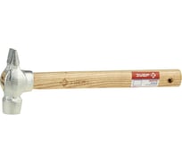 Слесарный оцинкованный цельнокованный молоток с защитным ободом, круглый боек, 0,2кг Зубр 4-20017-02