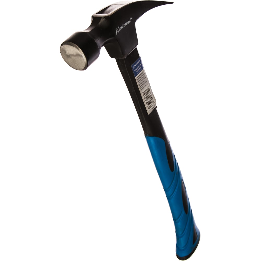 Молоток Плотника 670г с прямым гвоздодёром, кованым, бойком UNITRAUM UN ...