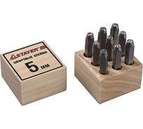 Клейма цифровые арабские, шрифт 5мм STAYER 21501-05