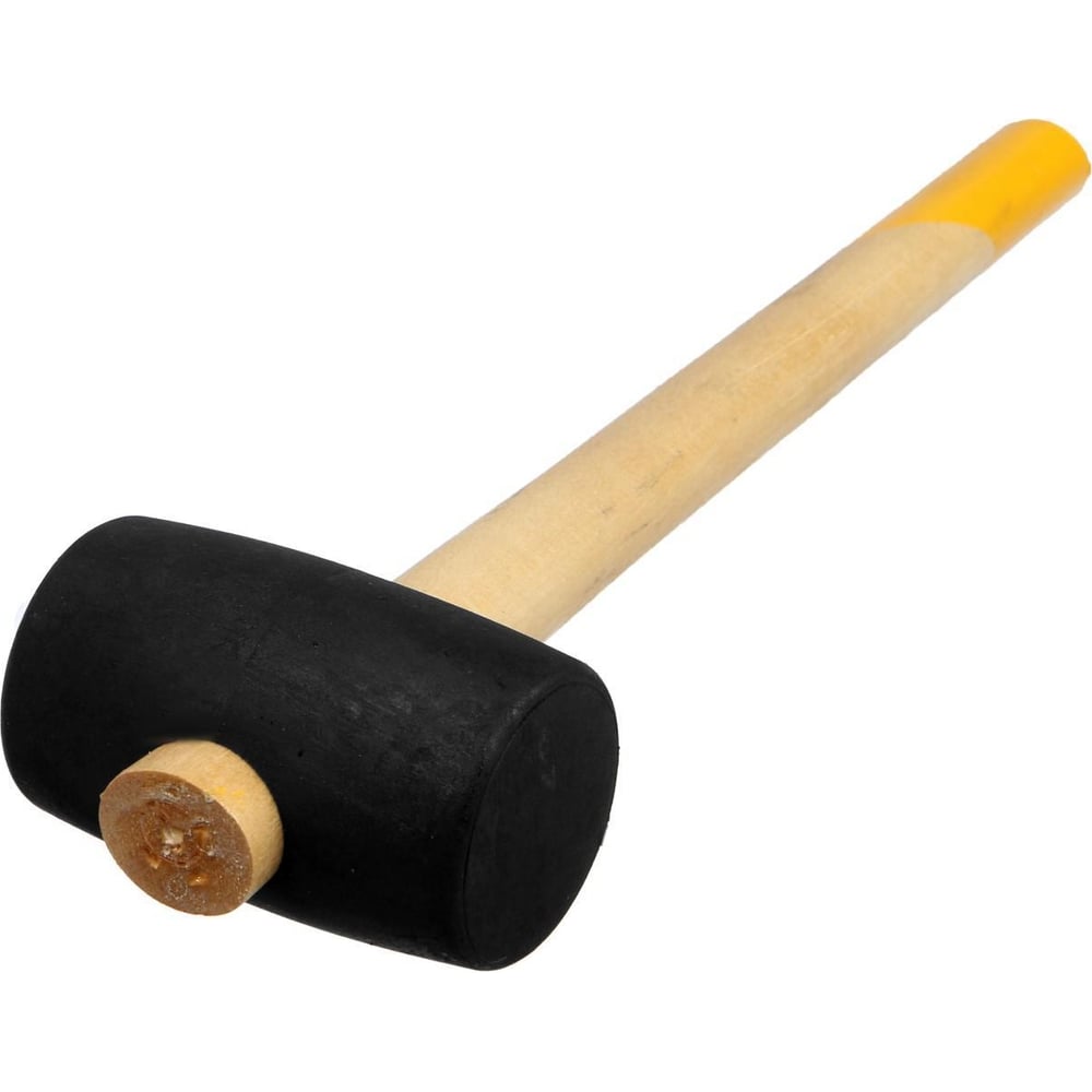 Киянка ТУНДРА деревянная рукоятка, черная резина, 55 мм, 450 г 5460122 ...