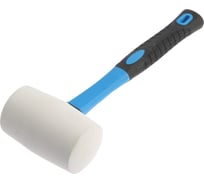 Киянка ТУНДРА фибергласовая рукоятка, белая резина, 750 г 881759