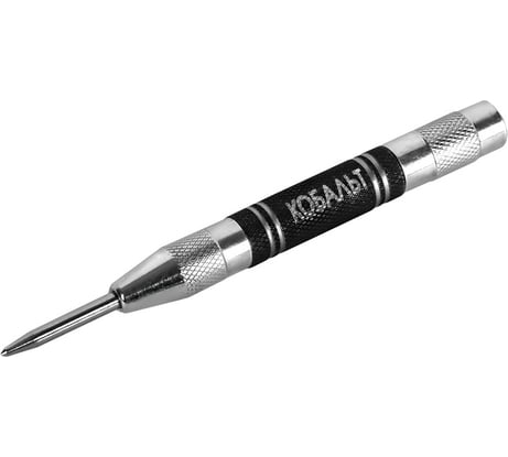 Кернер КОБАЛЬТ автоматический 4x130 мм, материал рукоятки сталь, стержень хром-ванадиевый, блистер 916-448