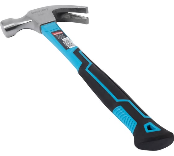 Столярный молоток с гвоздодером с плексигласовой рукояткой Smartbuy 680 г, tools SBT-GHN-680p2